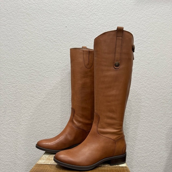 Sam Edelman Penny Brown Leather Riding Boots Size 6 - Picture 4 of 8